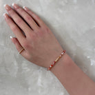 dainty natural carnelian bracelet abundance jewelry meaningful gift