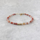 dainty natural carnelian bracelet abundance jewelry meaningful gift