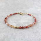 dainty natural carnelian bracelet abundance jewelry meaningful gift