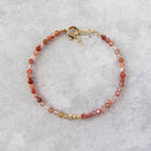 dainty natural carnelian bracelet abundance jewelry meaningful gift