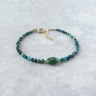 delicate chrysocolla bracelet meaningful jewelry gift unique handcrafted