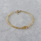 dainty citrine bracelet-delicate