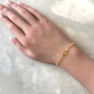 dainty citrine bracelet-delicate