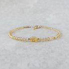 dainty citrine bracelet-delicate