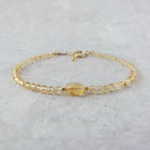 dainty citrine bracelet-delicate