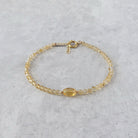 dainty citrine bracelet-delicate