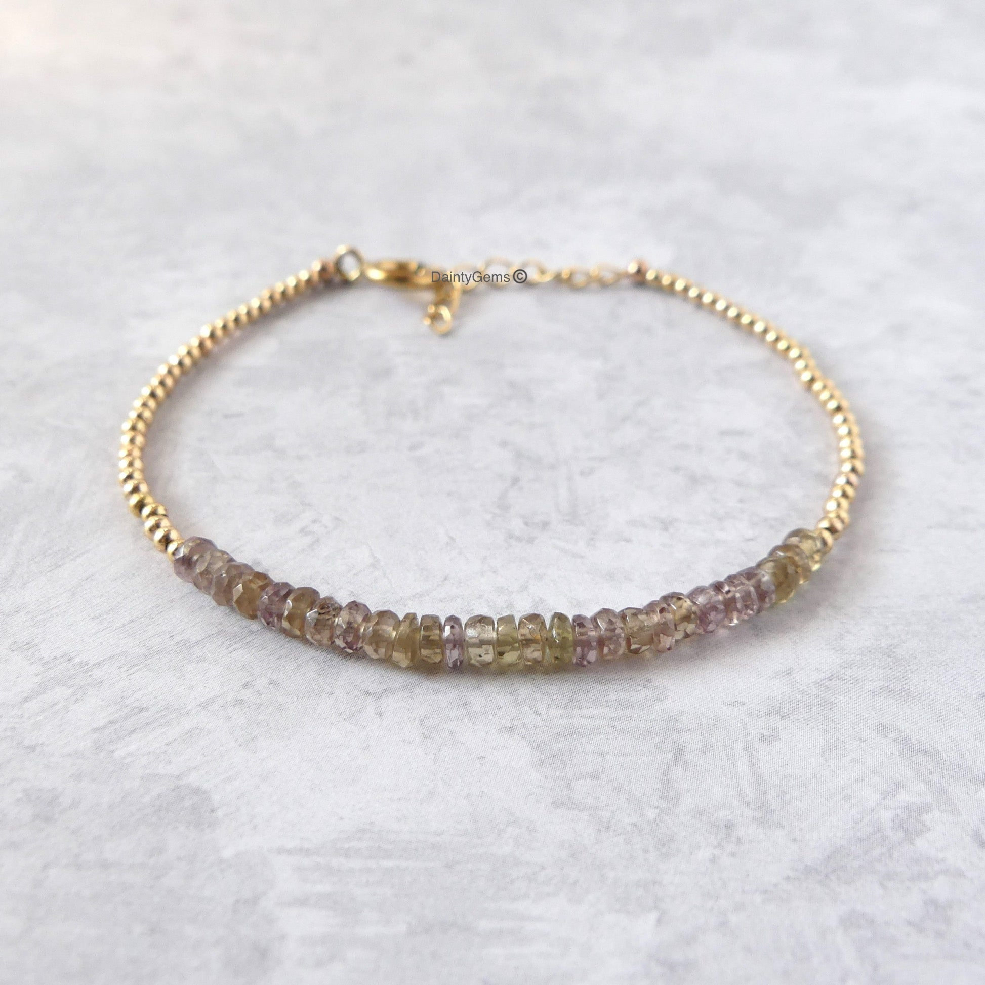 dainty color changing garnet bracelet unique jewelry gift