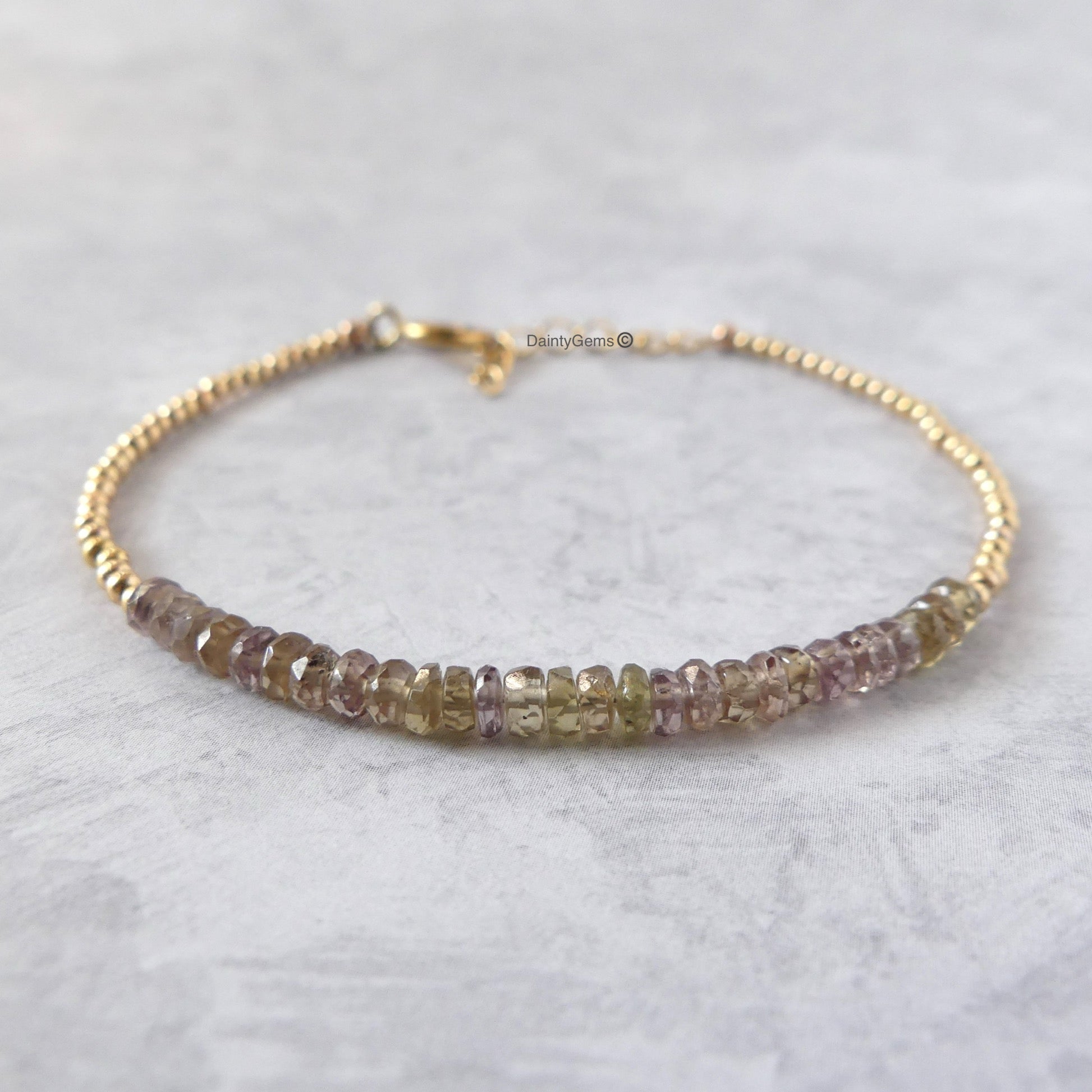 dainty color changing garnet bracelet unique jewelry gift