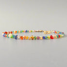 delicate disco opal beaded bracelet