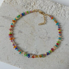 multi color opal dainty bracelet