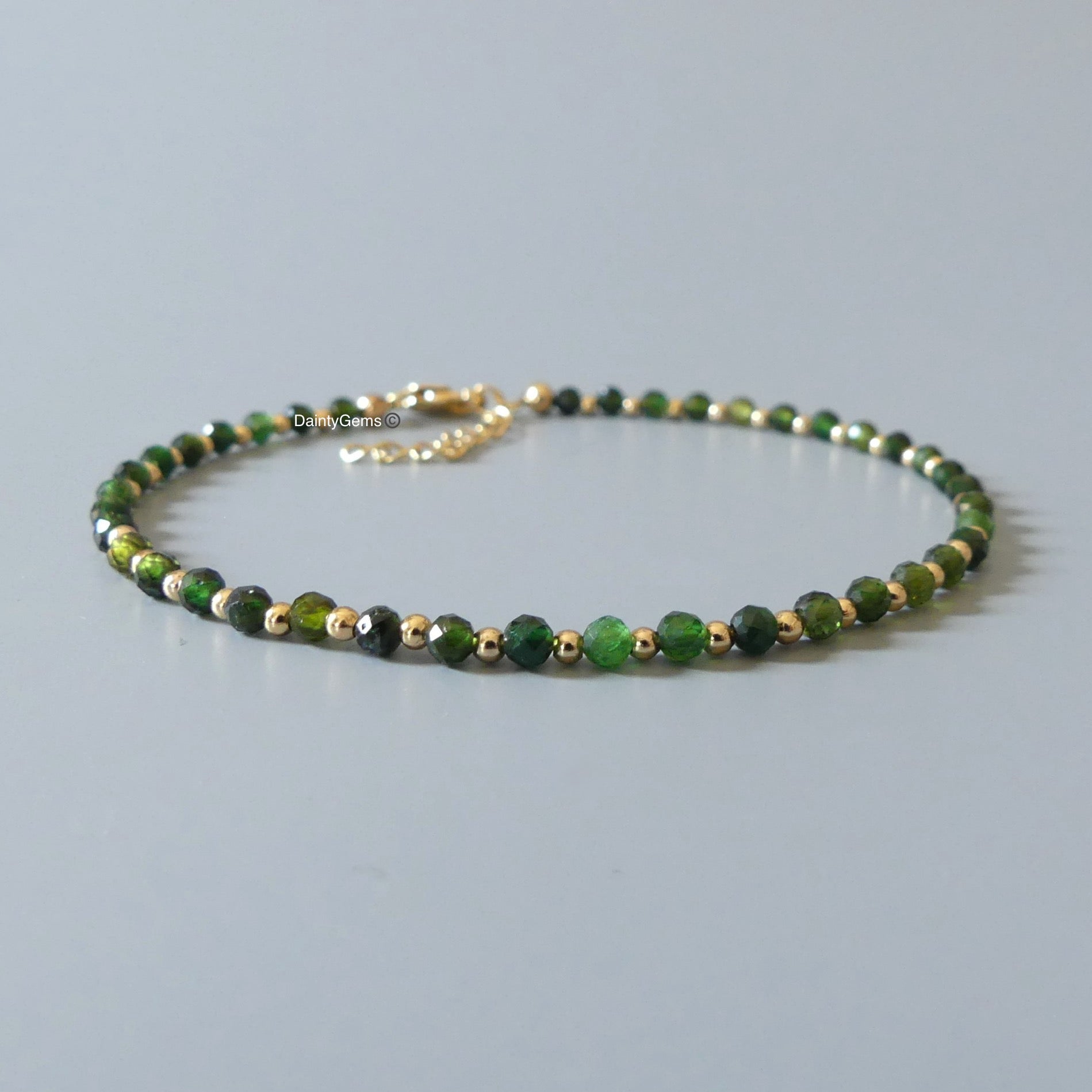 green tourmaline bracelet for women meaningful gift