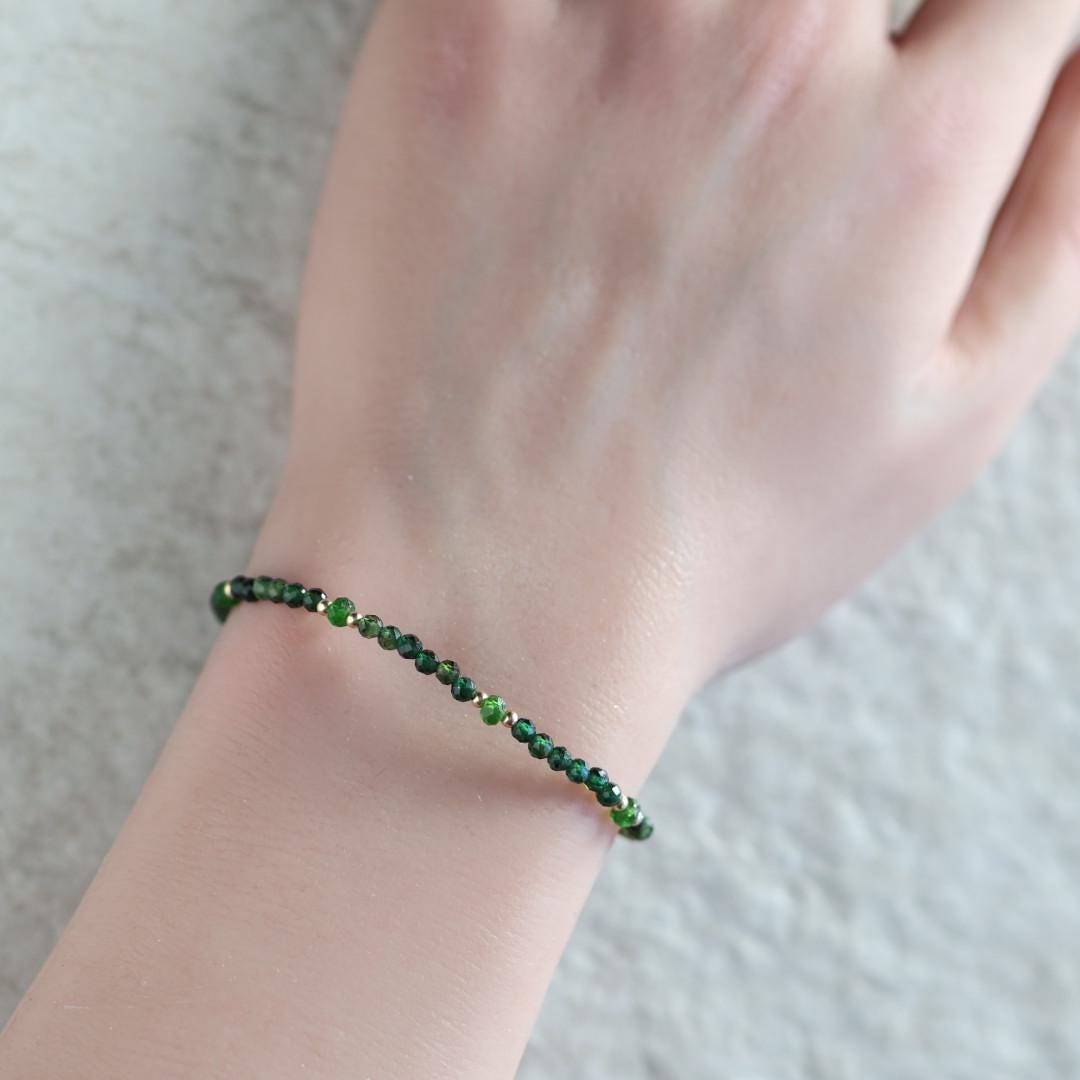Dainty Green Tourmaline Bracelet