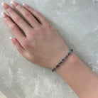 Iolite dainty bracelet, delicate jewelry, September birthstone bracelet gift