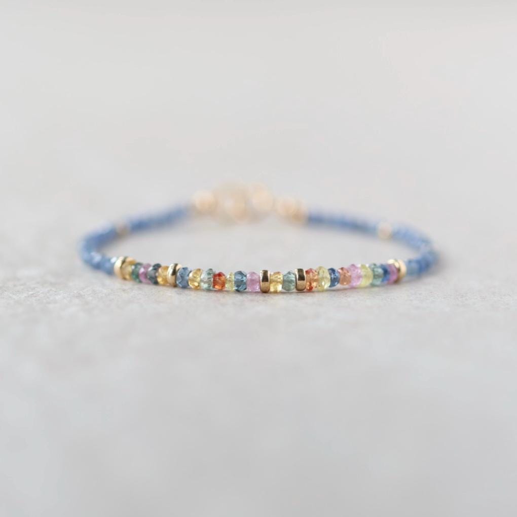 Tiny Multi Sapphire Bracelet