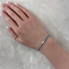 dainty paraiba kyanite beaded bracelet meaningful jewelry gift