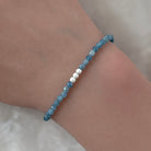 dainty paraiba kyanite beaded bracelet meaningful jewelry gift