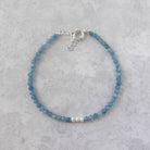 dainty paraiba kyanite beaded bracelet meaningful jewelry gift