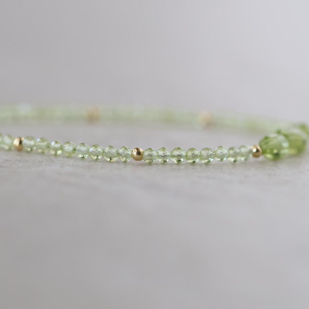 Dainty Peridot Bracelet