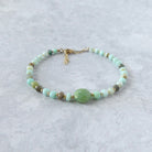 Peruvian opal delicate bracelet October birthstone jewelry meaningful gift unique handcrafted