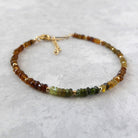 dainty petro tourmaline beaded bracelet October birthstone meaningful jewelry gift