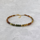 dainty petro tourmaline beaded bracelet October birthstone meaningful jewelry gift