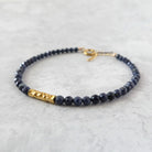 dainty sapphire bracelet September birthstone meaningful jewelry gift