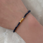 dainty sapphire bracelet September birthstone meaningful jewelry gift