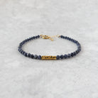 dainty sapphire bracelet September birthstone meaningful jewelry gift