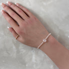 dainty rose quartz beaded bracelet unique self love gift meaningful handcrafted