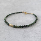 dainty Russian seraphinite beaded bracelet meaningful jewelry gift