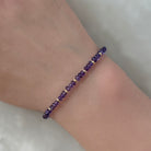 dainty amethyst bracelet February birthstone meaningful jewelry gift