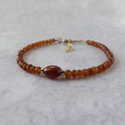 spessartine garnet bracelet delicate