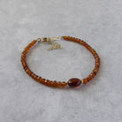 spessartine garnet bracelet delicate