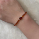 spessartine garnet bracelet delicate