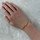 dainty sunstone bracelet positivity meaningful jewelry gift unique handcrafted