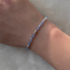 delicate tanzanite bracelet gold filled December birthstone jewelry gift