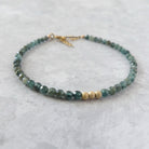 dainty teal green kyanite bracelet-meaningful jewelry gift