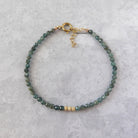 dainty teal green kyanite bracelet-meaningful jewelry gift