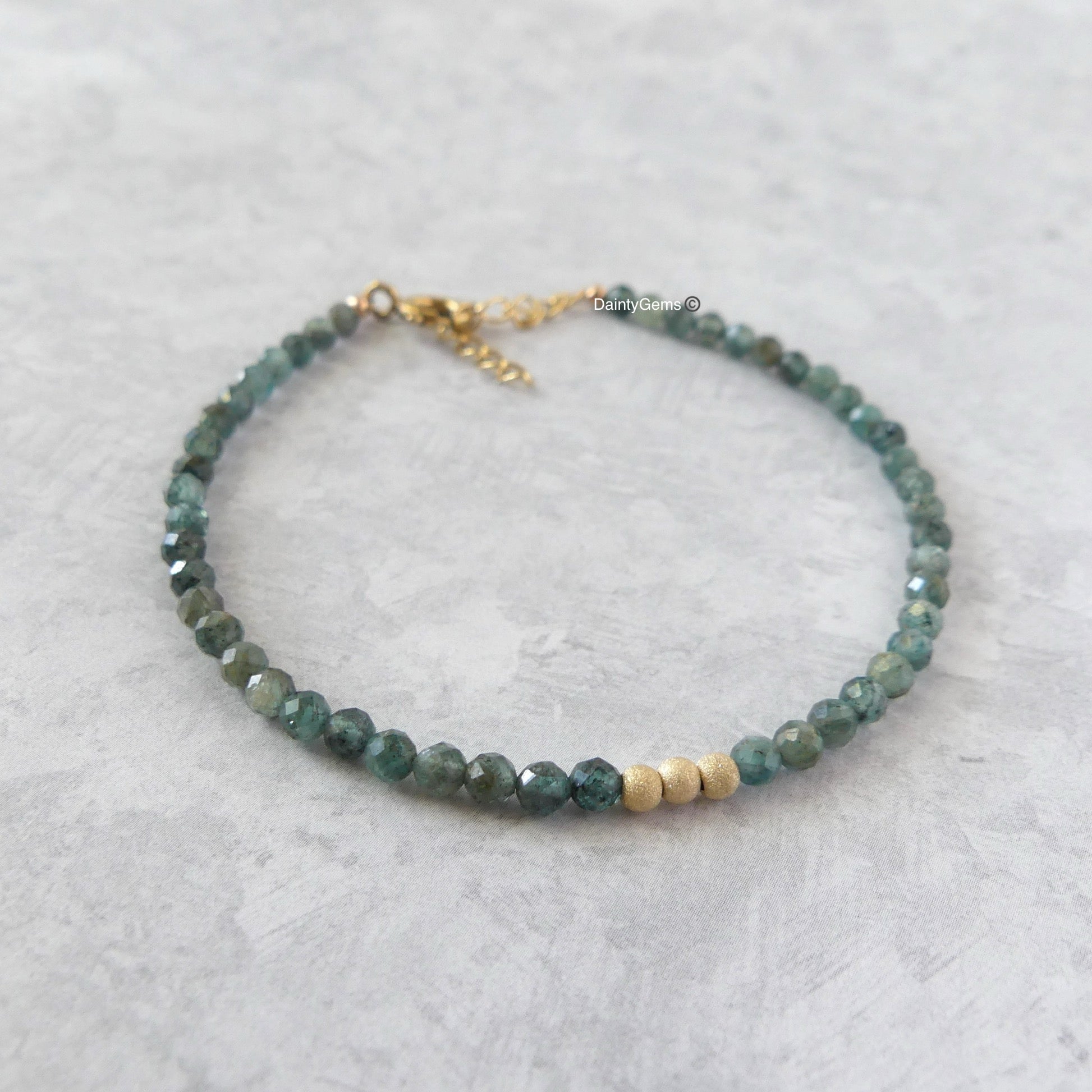 dainty teal green kyanite bracelet-meaningful jewelry gift