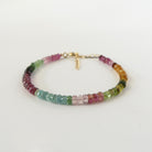 delicate watermelon tourmaline bracelet