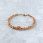 Tanzanian sunstone beaded bracelet joy abundance jewelry meaningful gift unique handcrafted