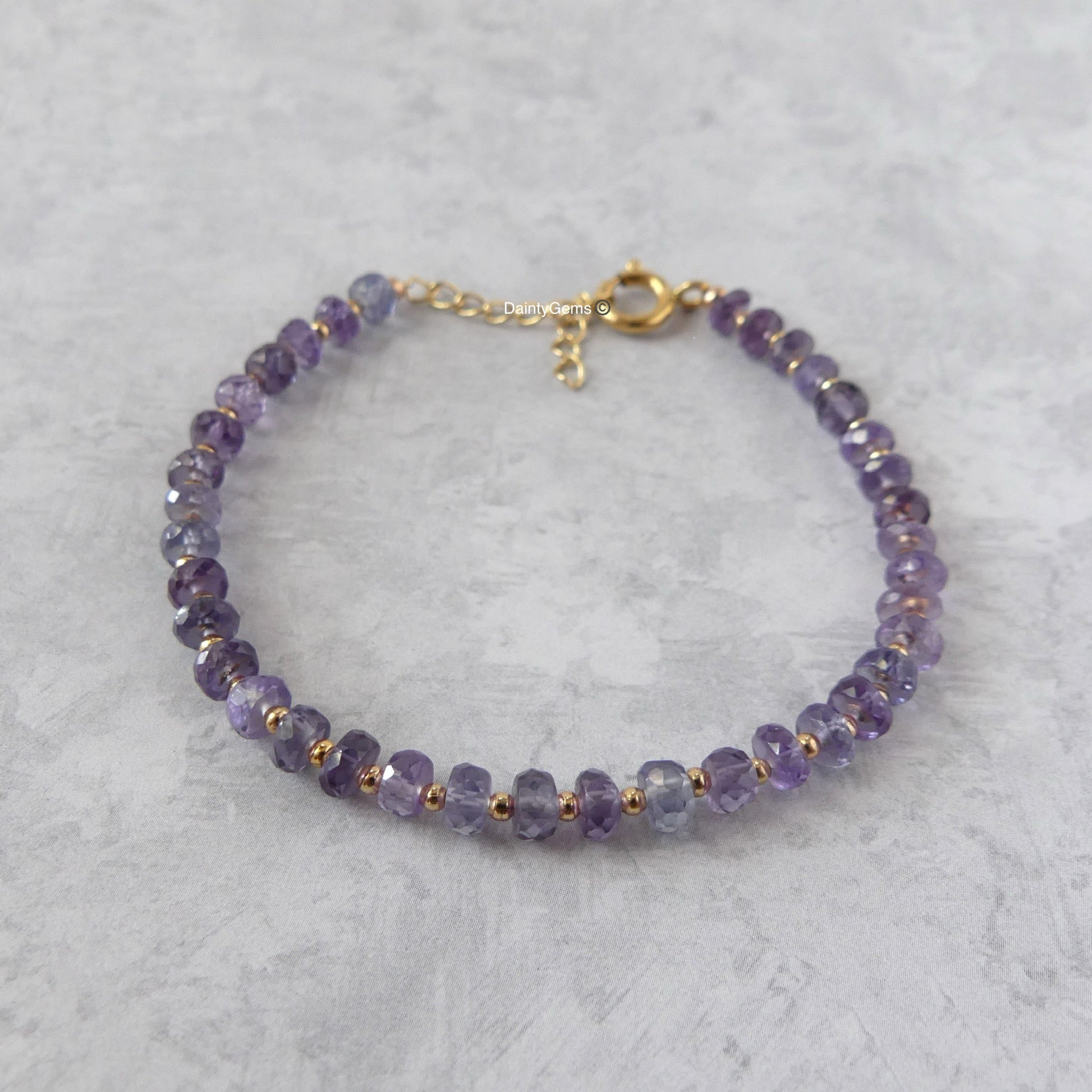 color changing alexandrite beaded bracelet rare unique jewelry gift June birthstone