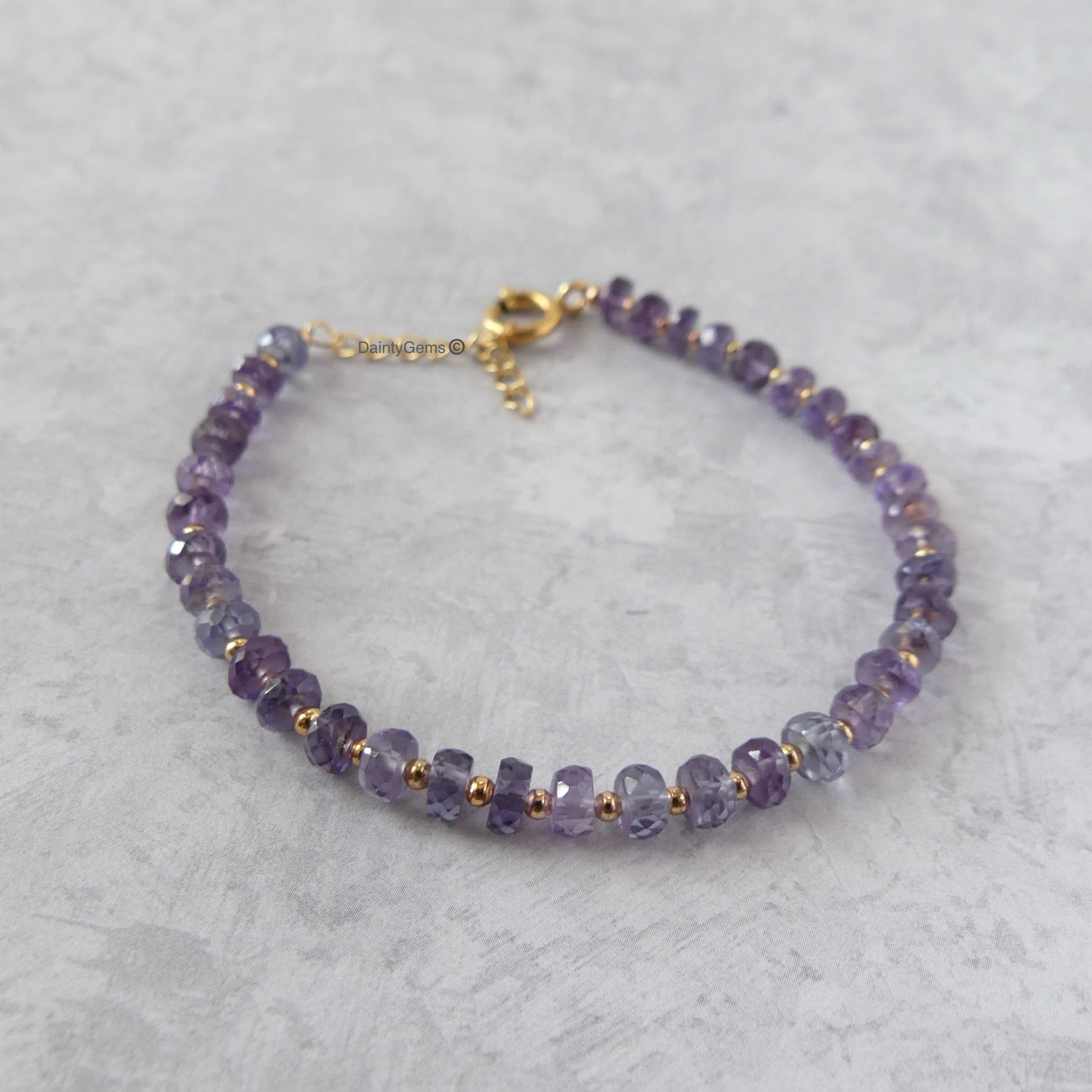 color changing alexandrite beaded bracelet rare unique jewelry gift June birthstone