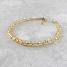 dainty natural citrine bracelet November birthstone jewelry meaningful gift