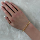 dainty natural citrine bracelet November birthstone jewelry meaningful gift