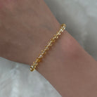 dainty natural citrine bracelet November birthstone jewelry meaningful gift