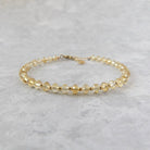 dainty natural citrine bracelet November birthstone jewelry meaningful gift