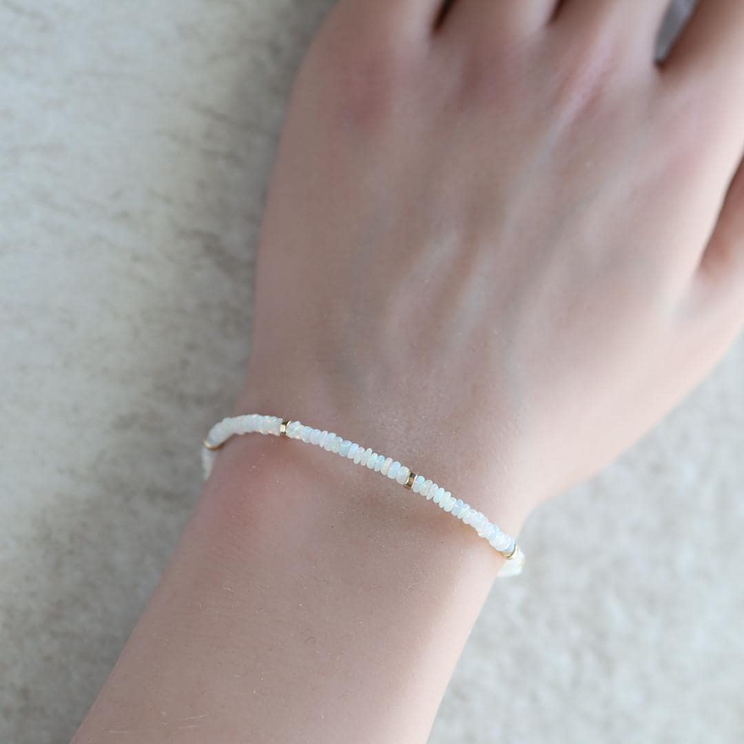 Dainty Ethiopian Opal Bracelet