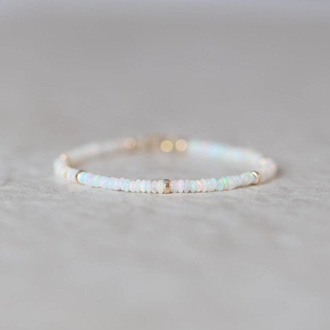 Dainty Ethiopian Opal Bracelet