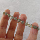 rare moss aquamarine bracelet delicate March birthstone jewelry gift